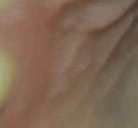 a close up of a person's ear