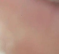 a close up of a person's face